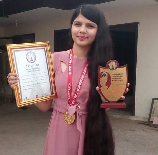 YOUNGEST TO GROWN LONGEST HEAD HAIR – World Records India – Official ...